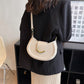 Crossbody Bag Faux Leather with Top Handle and Removable Strap