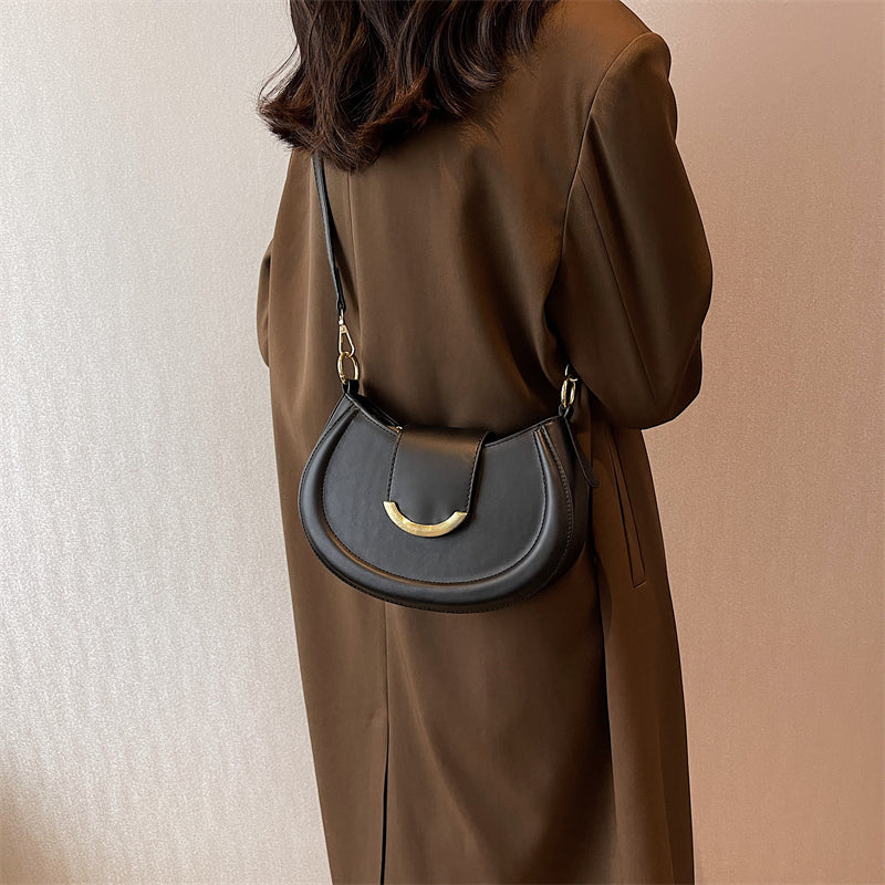 Crossbody Bag Faux Leather with Top Handle and Removable Strap