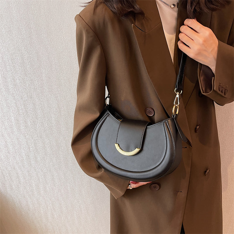 Crossbody Bag Faux Leather with Top Handle and Removable Strap