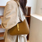 Shoulder Bag Faux Leather with Zip and Half-Chain Strap