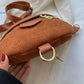 Belt Bag Corduroy with Faux Leather Trim and Removable Strap