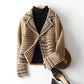 Jacket Wool Blend Houndstooth Cashmere-Feel with Tailored Fit