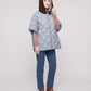 Quilted Cape Gilet with Knitted Hood