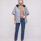 Quilted Cape Gilet with Knitted Hood
