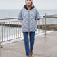 Quilted Cape Gilet with Knitted Hood