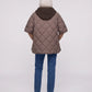 Quilted Cape Gilet with Knitted Hood