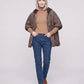 Quilted Cape Gilet with Knitted Hood