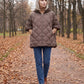 Quilted Cape Gilet with Knitted Hood