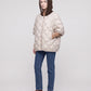 Quilted Cape Gilet with Knitted Hood