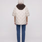 Quilted Cape Gilet with Knitted Hood