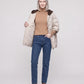 Quilted Cape Gilet with Knitted Hood