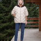 Quilted Cape Gilet with Knitted Hood