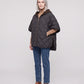 Quilted Cape Gilet with Knitted Hood