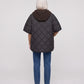 Quilted Cape Gilet with Knitted Hood