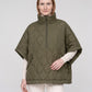 Quilted Cape Gilet with Half-Zip
