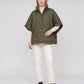 Quilted Cape Gilet with Half-Zip