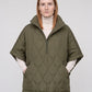 Quilted Cape Gilet with Half-Zip