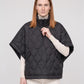Quilted Cape Gilet with Half-Zip