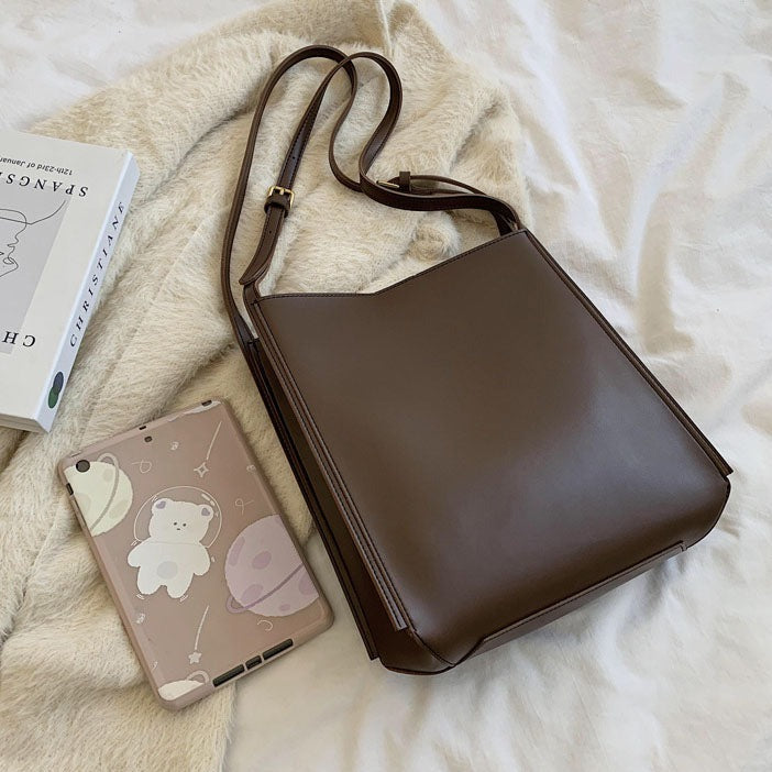 Tote Bag Soft Faux Leather with Magnetic Snap and Sturdy Handles