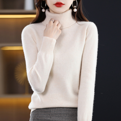 Cashmere-Feel Effortless Roll Neck Jumper