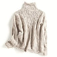 Cashmere-Feel Wavy Pattern Jumper