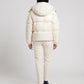 Short Shiny Hooded Puffer Jacket with Puffy Channels