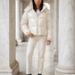 Short Shiny Hooded Puffer Jacket with Puffy Channels