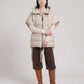 Sleeveless Puffer Cape Gilet with Hood