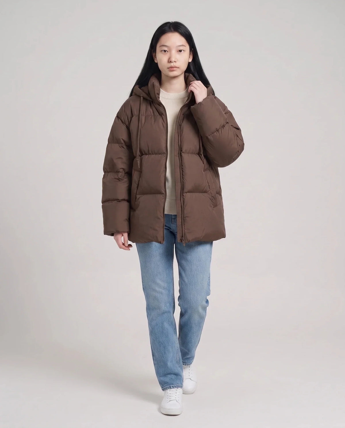 Oversized Hooded Quilted Puffer Jacket
