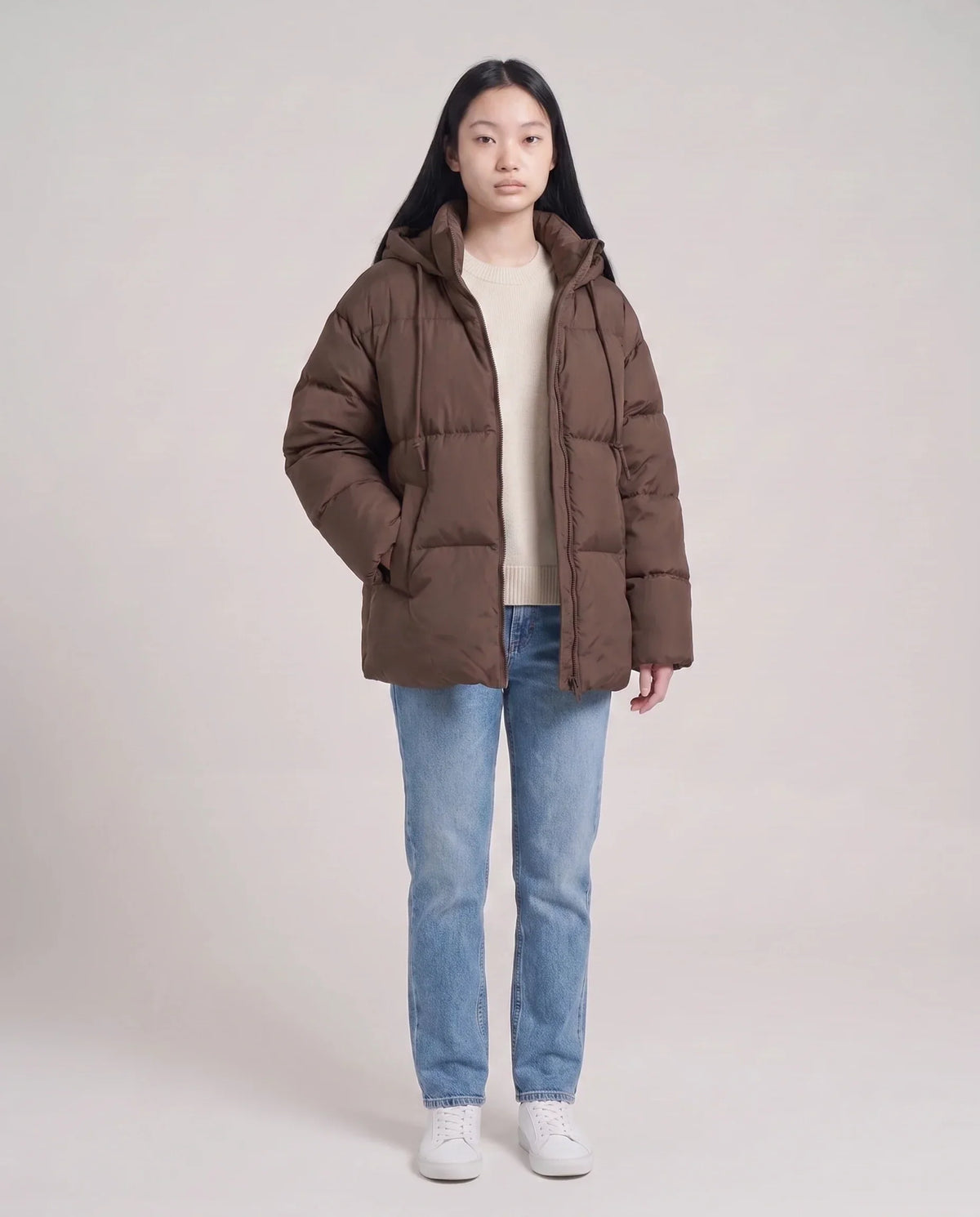 Oversized Hooded Quilted Puffer Jacket