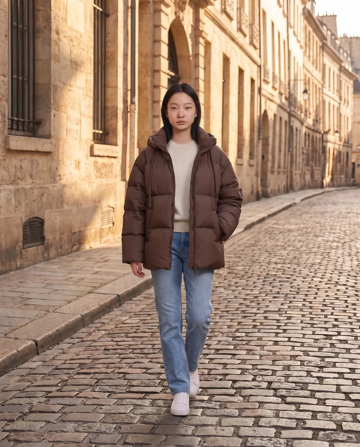 Oversized Hooded Quilted Puffer Jacket