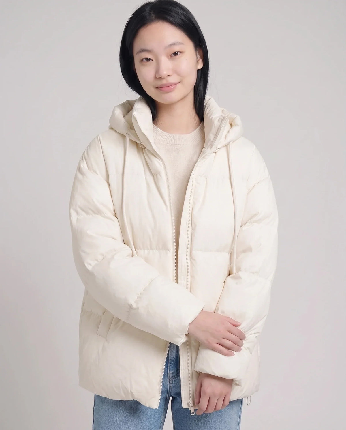 Oversized Hooded Quilted Puffer Jacket