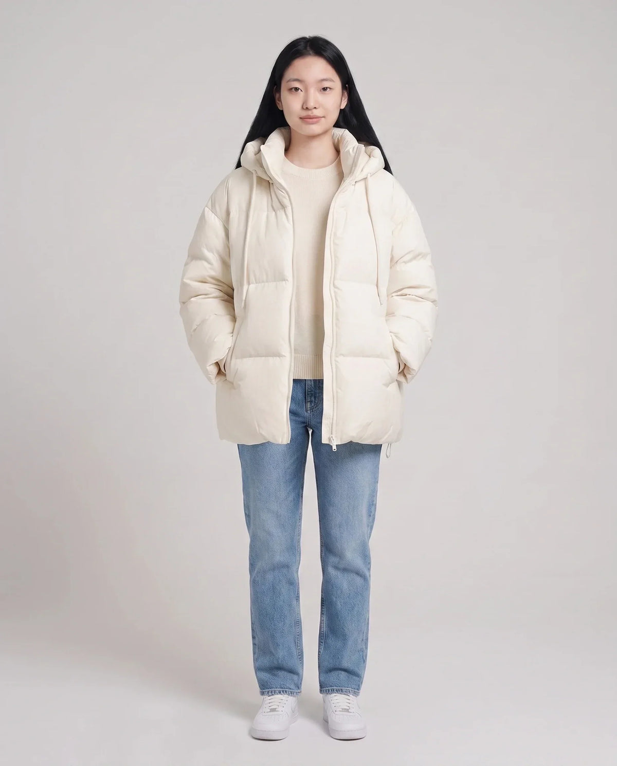 Oversized Hooded Quilted Puffer Jacket