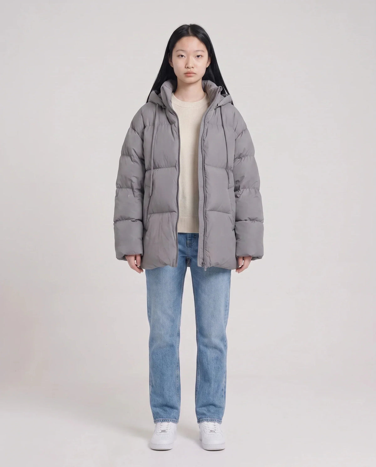 Oversized Hooded Quilted Puffer Jacket