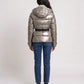 Fitted Hooded Puffer Jacket with Belt