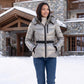 Fitted Hooded Puffer Jacket with Belt