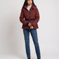 Fitted Hooded Puffer Jacket with Belt