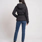 Fitted Hooded Puffer Jacket with Belt