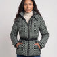 Fitted Hooded Puffer Jacket with Belt