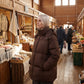 Oversized Puffer Jacket with High Collar and Detachable Hood