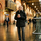 Oversized Puffer Jacket with High Collar and Detachable Hood