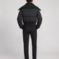 Short Puffer Jacket with Knitted Collar