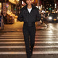Short Puffer Jacket with Knitted Collar