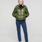 Short Shiny Hooded Puffer Jacket