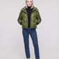 Short Shiny Hooded Puffer Jacket