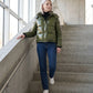 Short Shiny Hooded Puffer Jacket