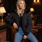 Short Puffer Jacket with Faux Fur Hood