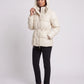 Short Puffer Jacket with Hood and Elasticated Waist