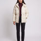 Short Puffer Jacket with Hood and Elasticated Waist