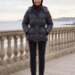 Short Puffer Jacket with Hood and Elasticated Waist